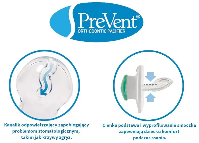 DR BROWN'S Prevent - 2 x smoczek ortodontyczny "Zwierzęta", różowy | 0-6 m