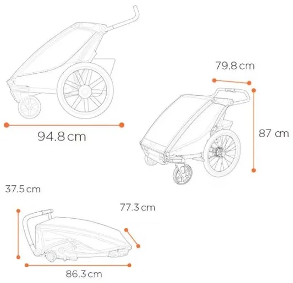 thule przyczepka multisport 2w1 dla dzieci