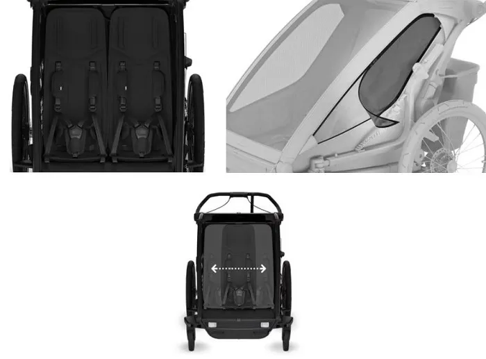 thule chariot sport 2 zestaw do spacerowania i jazdy rowerem