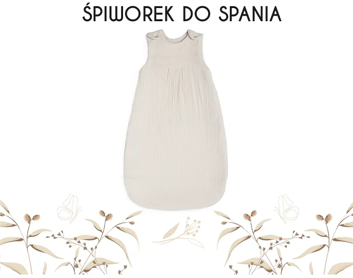 śpiworek do spania dla niemowlaka muslin collection