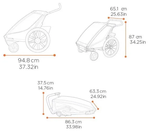 thule przyczepka multisport 2w1 dla dzieci