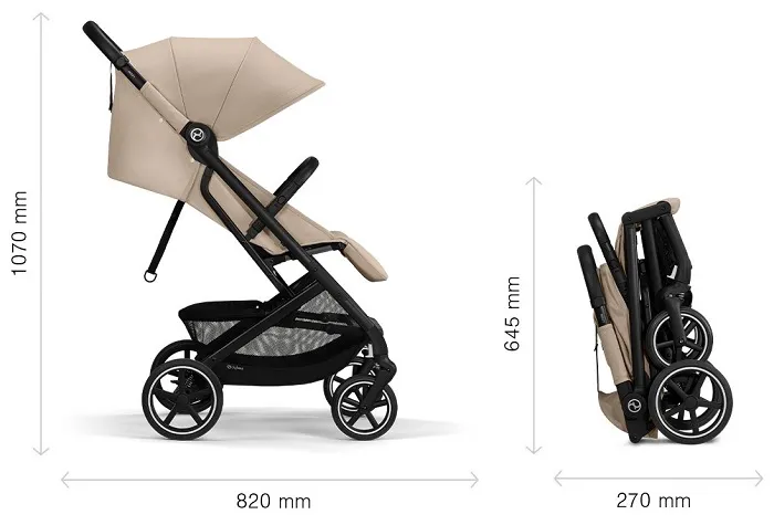 wózek do 22 kg z dużym koszem nowy design beezy