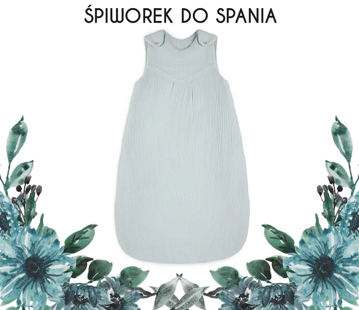 śpiworek do spania dla niemowlaka muslin collection