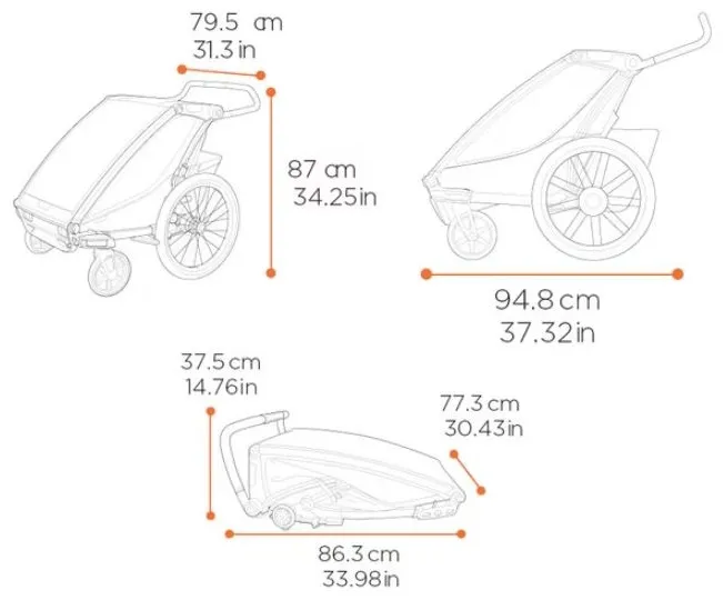 thule przyczepka multisport 2w1 dla dzieci