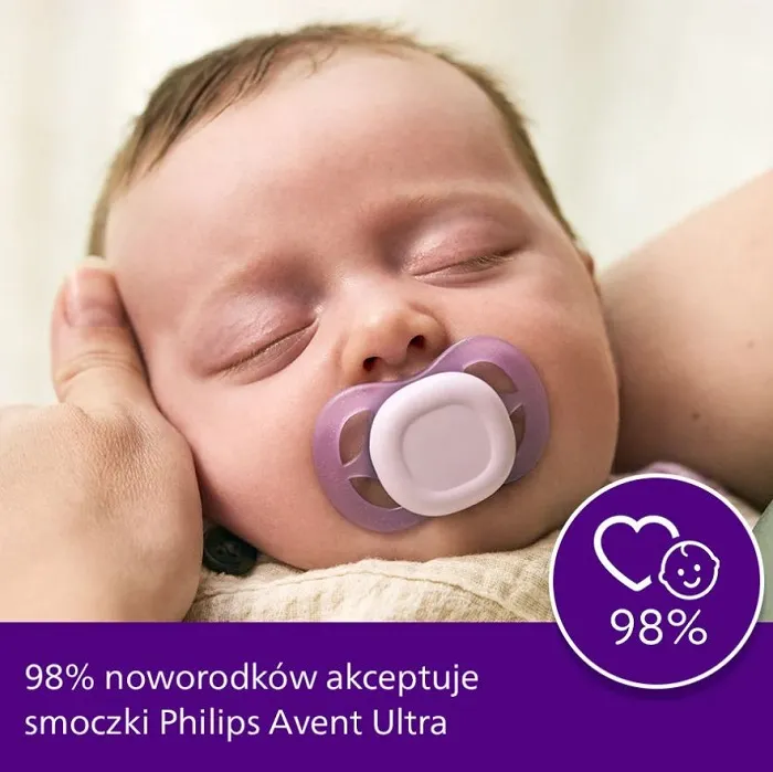 avent ultra start smoczek silikonowy symetryczny