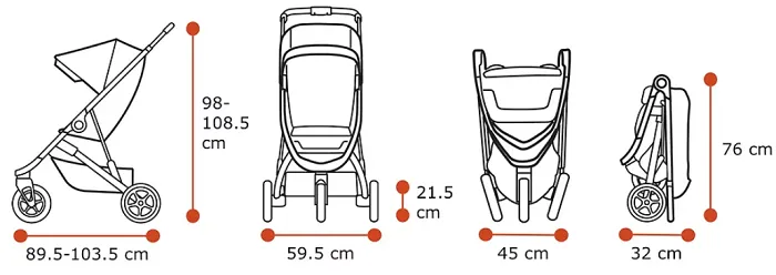 thule spring łatwo składana spacerówka