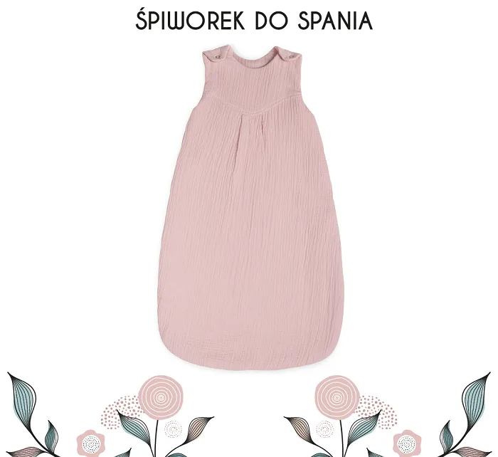 śpiworek do spania dla niemowlaka muslin collection