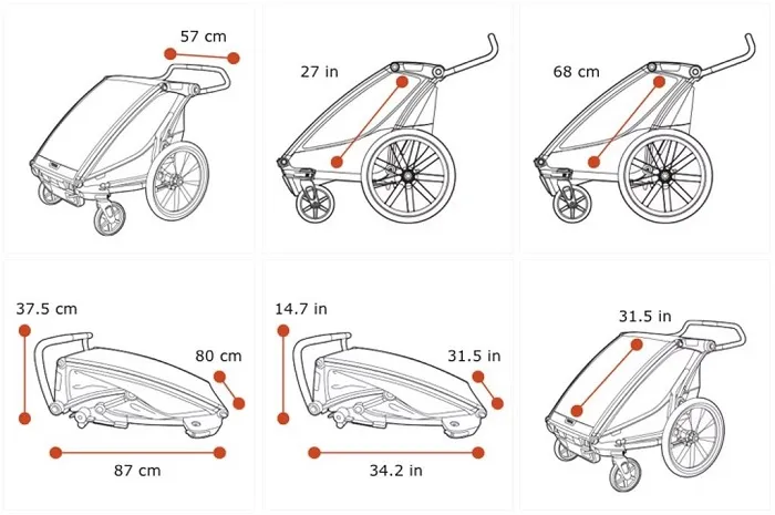 thule chariot lite 2 przyczepka 2w1 wózek