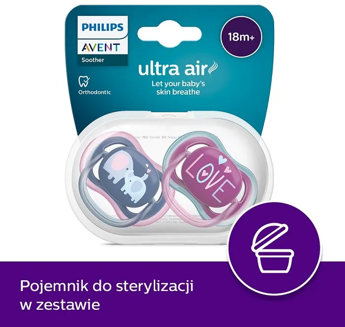 philips avent smoczek w etui do sterylizacji