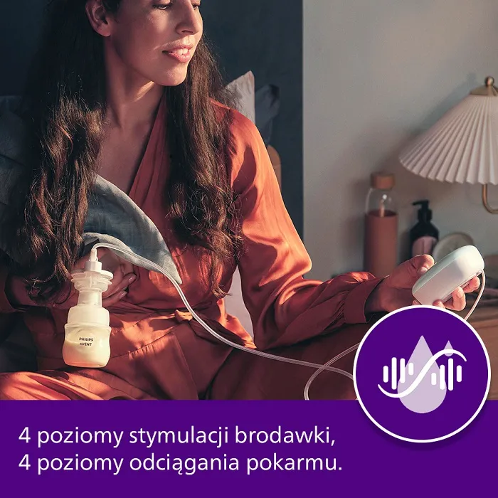 PHILIPS AVENT Essential - elektroniczny laktator pojedyńczy z butelką 125 ml