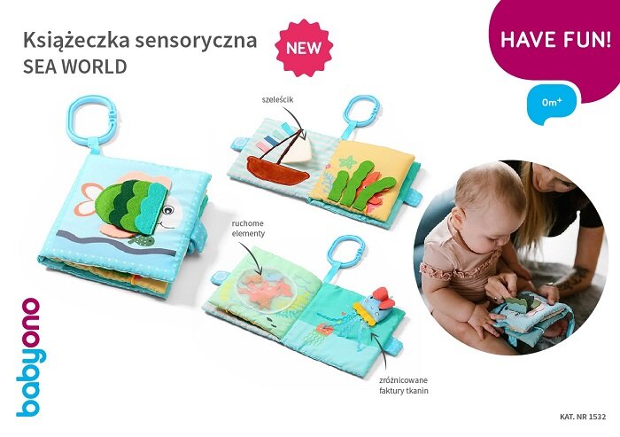 BABYONO - książeczka sensoryczna | Sea World