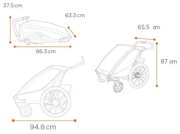 thule przyczepka multisport 2w1 dla dzieci