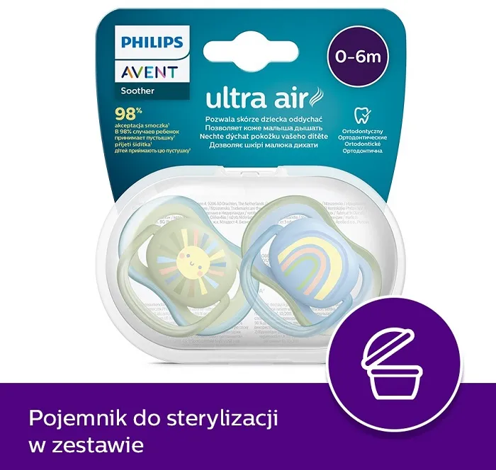 philips avent smoczek w etui do sterylizacji