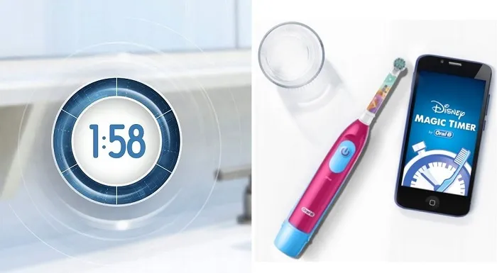 aplikacja timer do mycia ząbków dla dzieci oral-b