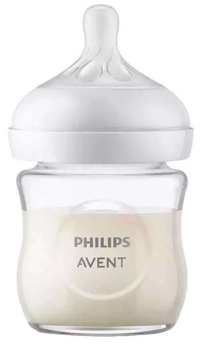 PHILIPS AVENT Natural Response - szklana butelka antykolkowa 240 ml | 1 m+