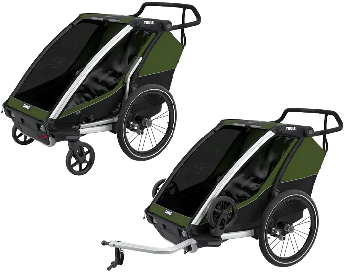 thule chariot cab dwuosobowa przyczepka dla dzieci