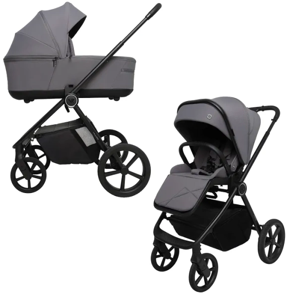 MUUVO One - wózek wielofunkcyjny, zestaw 2w1 | Gris