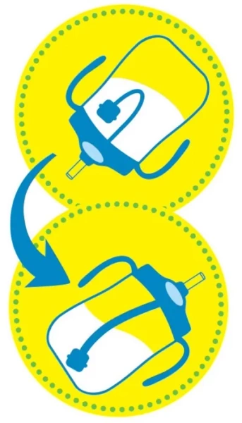 DR BROWN'S - kubek niekapek ze słomką 270 ml, 6 m+ | Granatowy