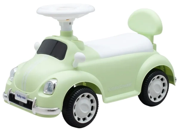 BABY MIX Kiddo Cruiser - jeździk retro z melodyjkami i światłami LED | Miętowy