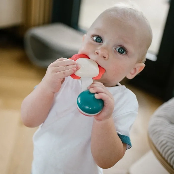 BABYONO - grzechotka z gryzakiem