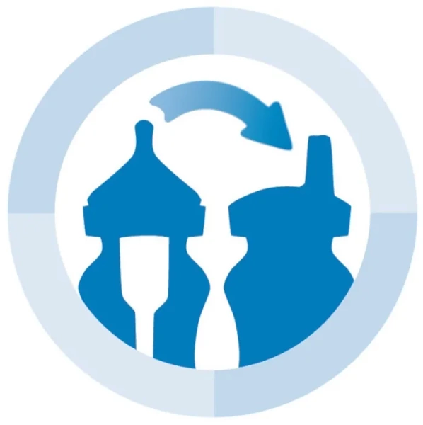 DR BROWN'S Options+ - antykolkowa, szeroka butelka 270 ml ze smoczkiem i ustnikiem 6 m+ | Różowa