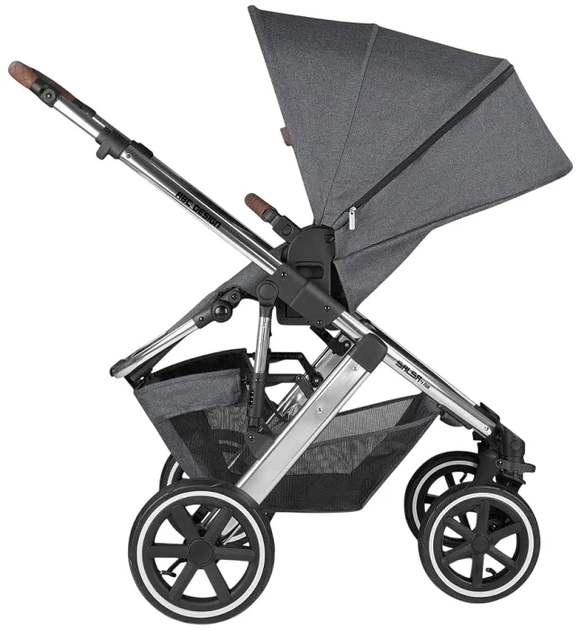 ABC DESIGN Salsa 4 Air - wózek wielofunkcyjny, zestaw 2w1 + okrycie na nóżki | Asphalt