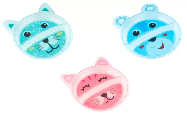 CANPOL BABIES - talerz z podziałką HAPPY FACES 1 szt.