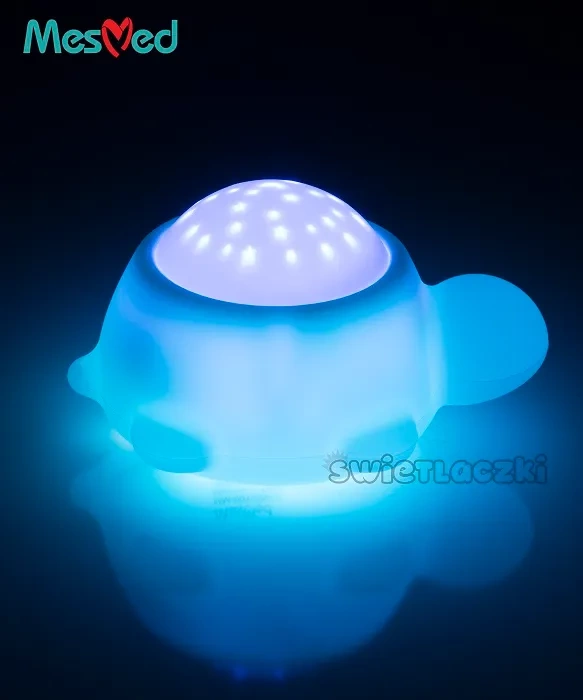 MESMED Świetlaczki - muzyczna lampka z projektorem | Żółwik