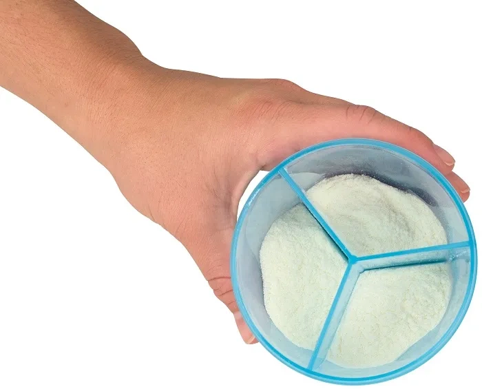 DR BROWN'S - 3-komorowy pojemnik na mleko w proszku | Niebieski