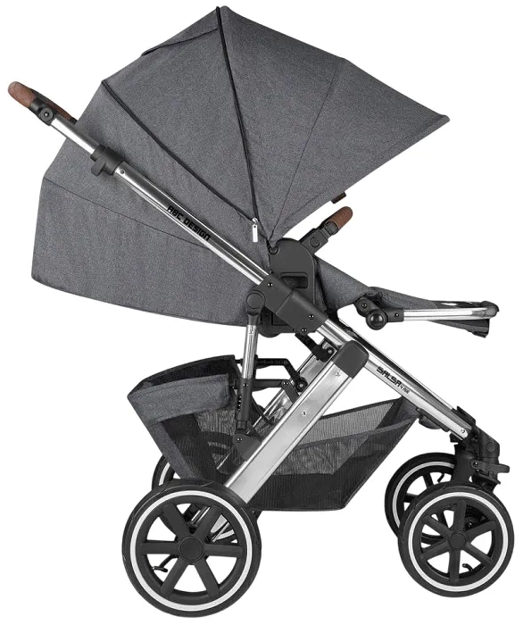 ABC DESIGN Salsa 4 Air - wózek wielofunkcyjny, zestaw 2w1 + okrycie na nóżki | Asphalt