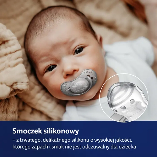 LOVI - smoczek silikonowy dynamiczny BOTANIC BOY 2 szt. | 3-6 m