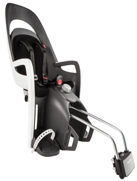 HAMAX Caress - fotelik rowerowy montowany na ramie | White/black