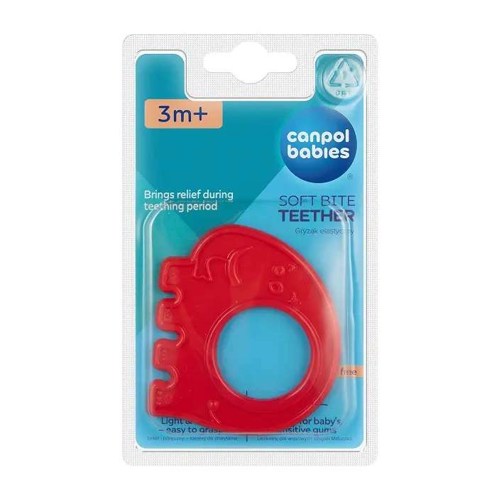 CANPOL BABIES - gryzak elastyczny dla niemowląt wyjątkowo lekki | ANIMALS
