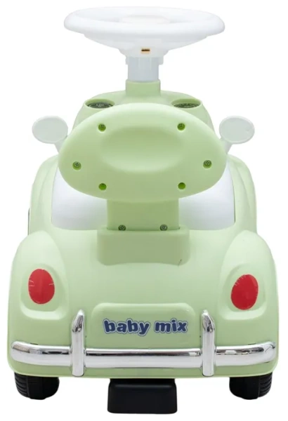 BABY MIX Kiddo Cruiser - jeździk retro z melodyjkami i światłami LED | Miętowy
