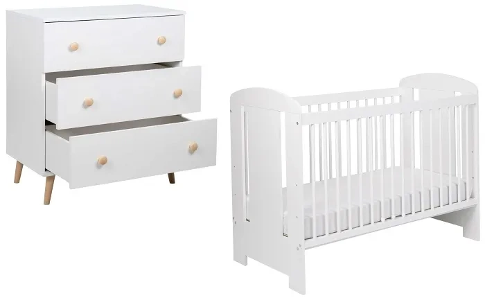 YOONCO - łóżeczko Soni + komoda + przewijak miękki | Miś