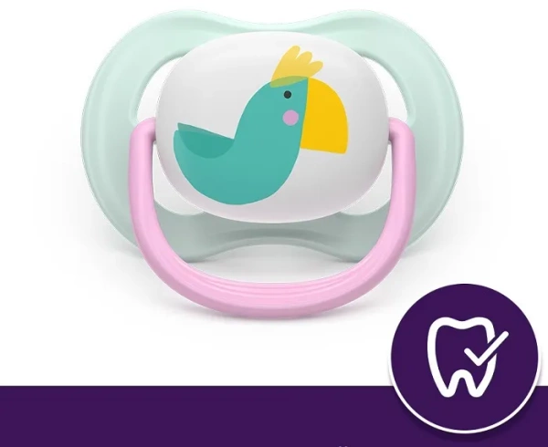 PHILIPS AVENT Ultra Air Happy - smoczek ortodontyczny 2 szt. | 0-6 m