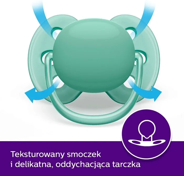 PHILIPS AVENT Ultra Soft - smoczek ortodontyczny 2 szt. | 0-6 m