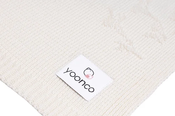 YOONCO Meadow - kocyk bambusowy 80x100 cm | Kremowy