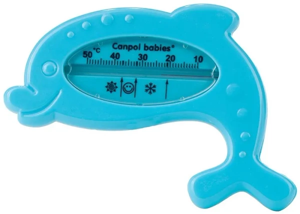 CANPOL BABIES - termometr do kąpieli dla niemowląt DELFIN | Niebieski