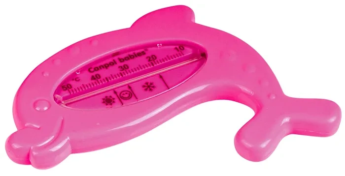 CANPOL BABIES - termometr do kąpieli dla niemowląt DELFIN | Różowy