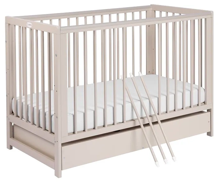 polskie łóżeczko z litego drewna yoonco timio