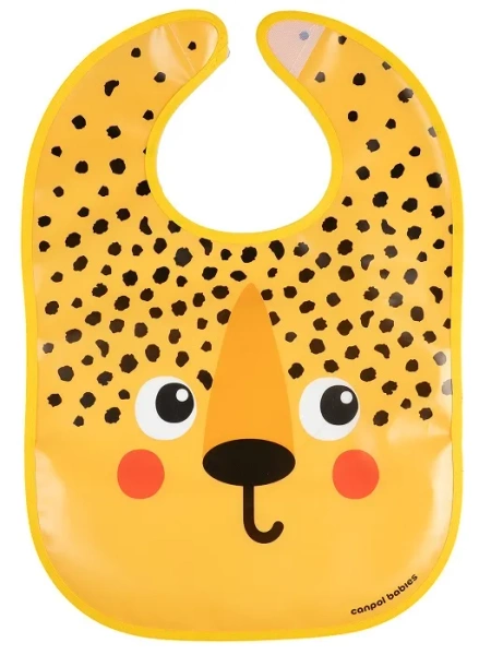 CANPOL BABIES BabiesBoo - śliniak zmywalny z kieszenią | Gepard