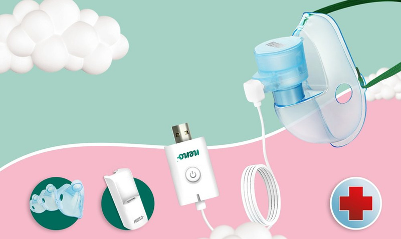 NENO Bene - mobilny nebulizator siateczkowy dla niemowląt, dzieci i dorosłych