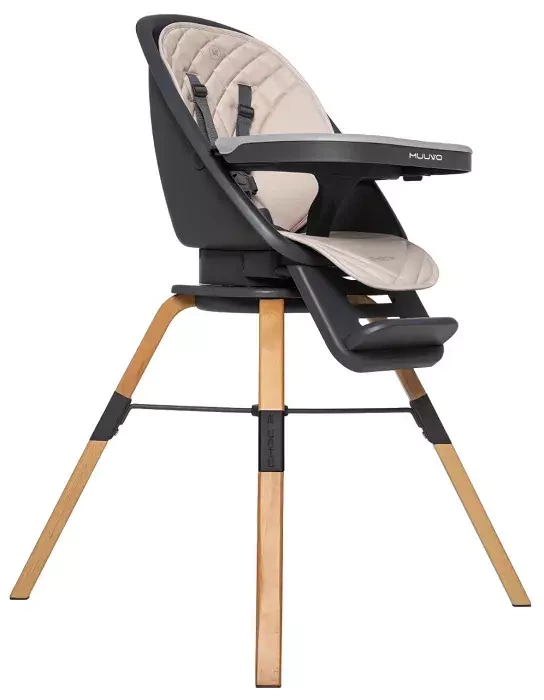 MUUVO Choc 2 - krzesełko do karmienia 3w1 | Beige