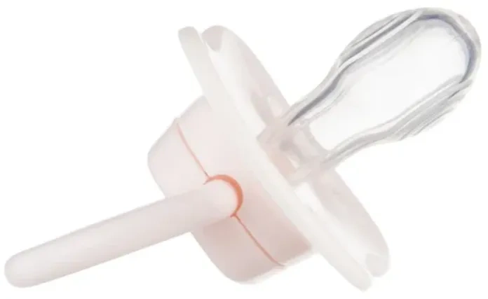 CANPOL BABIES Newborn Baby - smoczek uspokajający silikon 6-18 m symetryczny | różowy