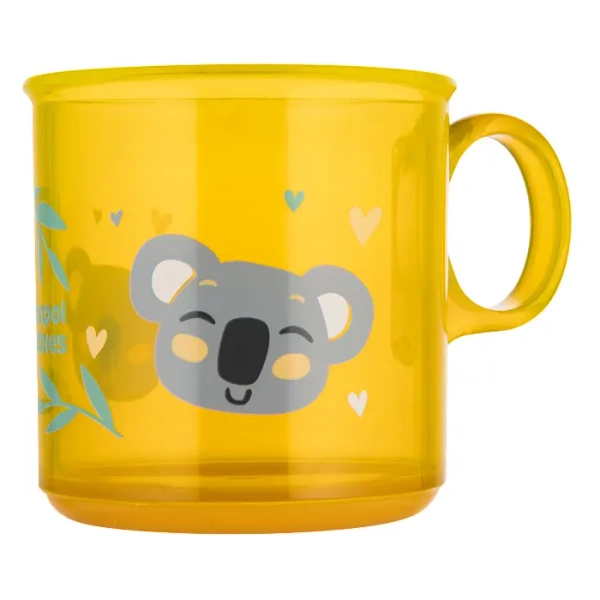 CANPOL BABIES - kubek antypoślizgowy z uchem 170 ml EXOTIC ANIMALS | Żółty