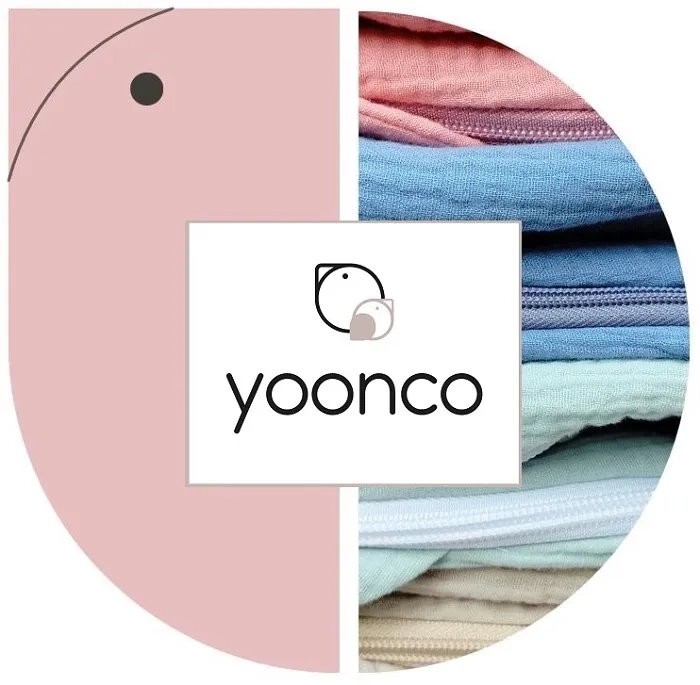 YOONCO - muślinowy organizer na łóżeczko | Beż