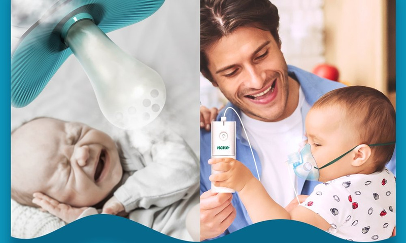 NENO Bene - mobilny nebulizator siateczkowy dla niemowląt, dzieci i dorosłych