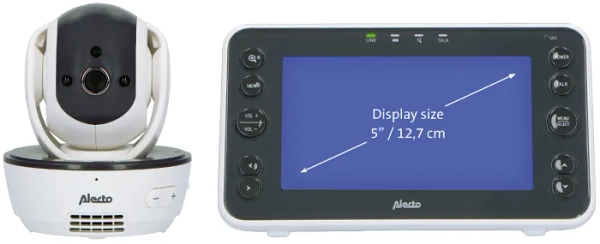 ALECTO DVM200XL - niania elektroniczna z ruchomą kamerą i wyświetlaczem XL