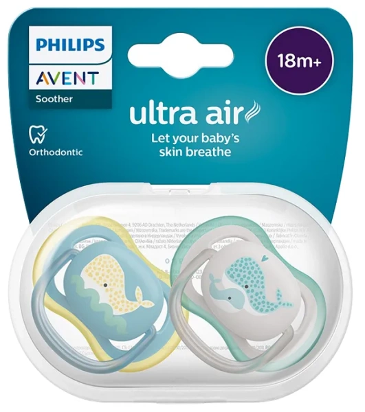 PHILIPS AVENT Ultra Air - smoczek ortodontyczny 2 szt. | 18 m+